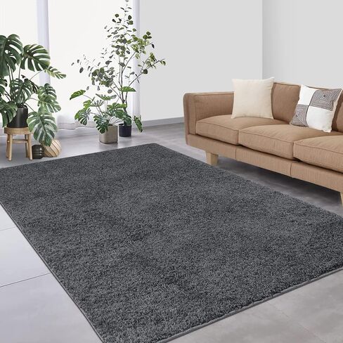 Shag Area Rug 10x13 Large Living Room Area Rug Modern Accent Area Rug Indoor Contemporary Shaggy Area Rug Fluffy Area Rug Floor Carpet for Bedroom Nursery Kids Room, 10' x 13', Taupe in Saudi Arabia