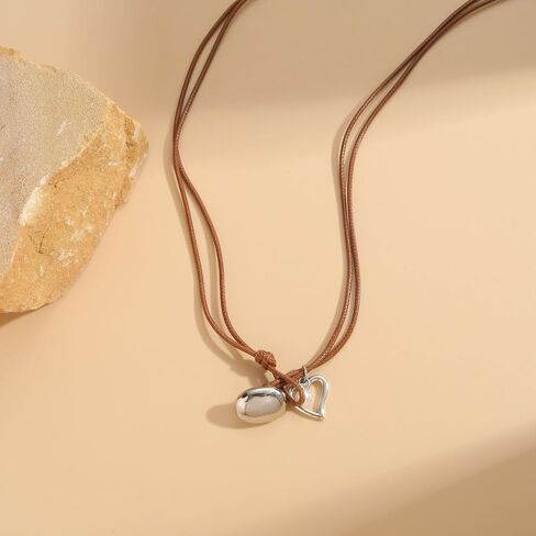 FUTIMELY Trendy Boho Choker Necklaces for Woman,Vintage Layered Leather Cord Necklace,Hippie Cowgirl Necklace for Teen Girls Gift Jewelry Statement Necklace in Saudi Arabia