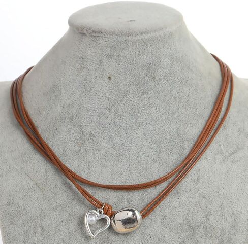 FUTIMELY Trendy Boho Choker Necklaces for Woman,Vintage Layered Leather Cord Necklace,Hippie Cowgirl Necklace for Teen Girls Gift Jewelry Statement Necklace in Saudi Arabia