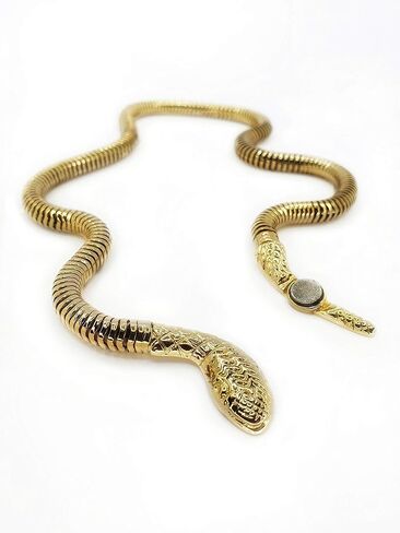18K Gold/Silver Plated Snake Choker Necklace For Women Serpent Medusa Necklace Choker Snake Pendant Chain Modern Snake Jewelry in Saudi Arabia