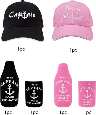 Captains Hat, Captain First Mate, Captain and First Mate Hats, Boat Gifts, Boat Captain Gifts, Retirement Boat Captain Gift, Boaters Gifts, Boat Lovers Gifts, Gift for Boater in Saudi Arabia