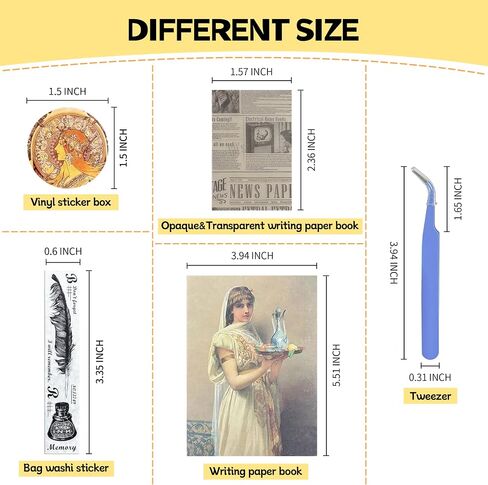 286pcs Scrapbook supplies paper Journaling aesthetic supplies Vintage ephemera Junk journal kit for Art sticker book Bullet Journals Planners Collage Decoupage Decor Gifts (Flower Collage) in Saudi Arabia