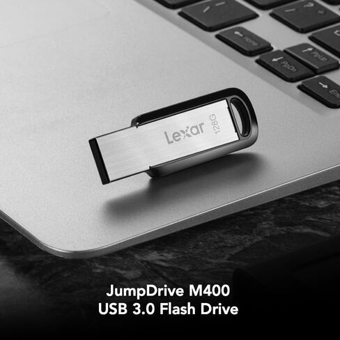 محرك أقراص فلاش Lexar JumpDrive M400 USB 3.2 Gen 1 لتوسيع التخزين والنسخ الاحتياطي، سرعة قراءة تصل إلى 150 ميجابايت/ثانية، أسود (LJDM400064G-BNBNU) in Kuwait