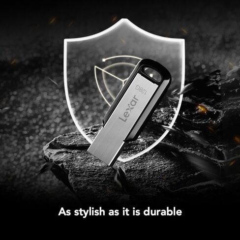 محرك أقراص فلاش Lexar JumpDrive M400 USB 3.2 Gen 1 لتوسيع التخزين والنسخ الاحتياطي، سرعة قراءة تصل إلى 150 ميجابايت/ثانية، أسود (LJDM400064G-BNBNU) in Kuwait