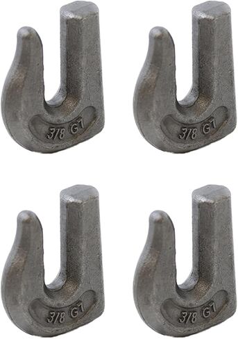 Boxer Weld On 3/8 Grab Chain Hook G70 Forged – 4 Pack - 6,600lbs Heavy Duty Hooks - Beveled Edges for Easy Welds in Saudi Arabia