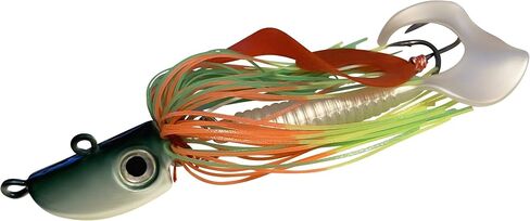 4 Bearded Bucktail Saltwater Octopus Jigs Striper, Flounder, Fluke, Bass, Bluefish, Blackfish Offshore, Surf Fishing Speed, Slow Jigging, Vertical Pitching Lures Assorted Kit in Saudi Arabia