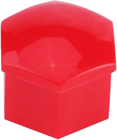 Keenso 20Pcs 17mm Car Lug Nut Bolt Screw Cover Wheel Hub Covers Tyre Protection Cap and Removal Tool Universal(Red) in Saudi Arabia