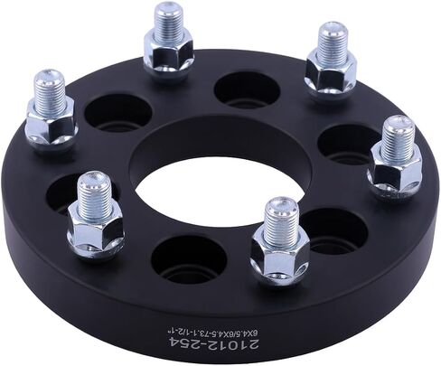 محولات عجلات VLAOSCHI سوداء 6x120 إلى 6x5.5 مقاس 1 بوصة 14x1.5 ترصيع متوافقة مع Chevy GMC-Cadillac 6 Lug لعام 2015-2023 كولورادو | ترافيرس 2018-2023 | 2019-2023 بليزر | 2015-2022 كانيون - عبوة من 4 قطع in Kuwait