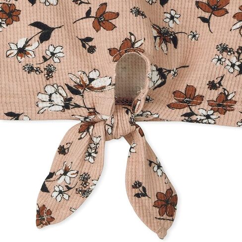 The Children's Place Girls' Long Sleeve Heart Print Tie Front Thermal Top in Saudi Arabia