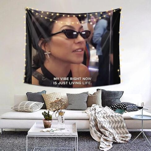APOJDSN Kourtneys Kardashians نسيج مضحك ميمي نسيج بلدي فيبي الآن هو مجرد الحياة الحية نسيج غرفة الكلية نزل النوم غرفة نوم ديكور الحفلات 60x51in in Saudi Arabia
