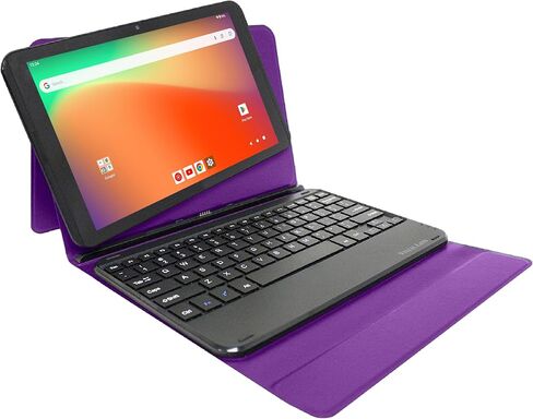 Prestige Elite 10QH Android 13 10.1 Inch HD IPS Tablet, 64GB Storage, 2GB RAM with Detachable Keyboard Case - Black in Saudi Arabia