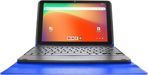 Prestige Elite 10QH Android 13 10.1 Inch HD IPS Tablet, 64GB Storage, 2GB RAM with Detachable Keyboard Case - Black in Saudi Arabia