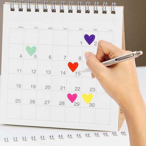 18 Sheets/1512 Pcs Colorful Small Heart Stickers Self Adhesive Mini Heart Stickers for Scrapbooking Embellishment Valentine's Day Love Decorative Sticker Gifts Packaging DIY Arts Crafts in Saudi Arabia