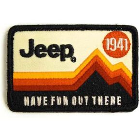 Jeep Have Fun Out There Logo Iron-on, Heat Seal, Stitch-on Embroidered Patch