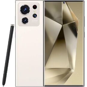 هواتف خلوية غير مقفلة C24 Ultra Dual SIM 4G Android Phone 6GB+256GB، شاشة 6.8 بوصة HD+، كاميرا 13MP+50MP 2024 Android 13 هاتف محمول مع قلم مدمج (أرجواني)