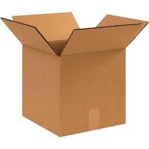 Partners Brand PHD1212DW Double Wall Boxes, 12"L x 12"W x 12"H, Kraft (Pack of 15)