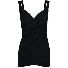 Women’s Swimsuit Cover-Up Wrap Dress - Black (XXS)
