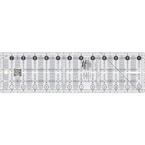Creative Grids Quick Trim and Circle 3 1/2 Inch X 12 1/2 Inch Quilting Ruler ((CGRMT1)