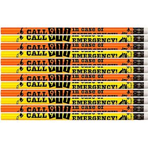 Express Pencils™ D2010 Call 911 In Case Of Emergency - 36 Qty Package - Call 911 Pencils