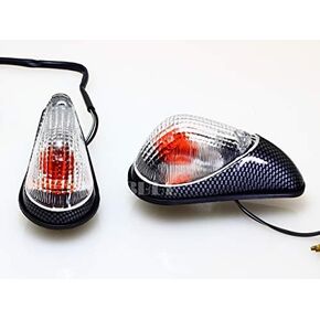 Kawasaki Ninja EX250 250R 1998-2009 / ZZR 600 2005-2010 Carbon look Turn Signals