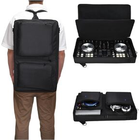 Controller storage case for Pioneer DDJ-SR 2 Shoulder bag Backpack Thickened inner liner Anti-impact Can put Computer Multi-functional Party Street performance Outdoors Portable DJ Gig Bag