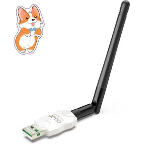 محول بلوتوث طويل المدى من الفئة 1 للكمبيوتر الشخصي، محول بلوتوث USB QGOO للكمبيوتر الشخصي 5.3+EDR، جهاز استقبال بلوتوث دونجل يدعم Windows10/8.1/8/7 (أبيض-141)