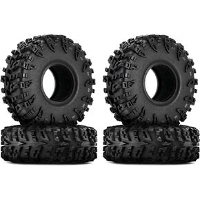 INJORA 1.9" Swamp Claw Tire - Mud Terrain Wheel Tires for FCX10 1/10 RC Crawler Car Upgrade 120 * 42mm (T1919)
