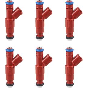 JDMON Fuel Injectors Compatible with Dodge Ram 1500 2500 Dakota Jeep Grand Cherokee Wrangler Liberty Ford Mustang 3.7L 3.8L 3.9L 1999-2004 Replacement for 0280156161 812-12128 FJ462