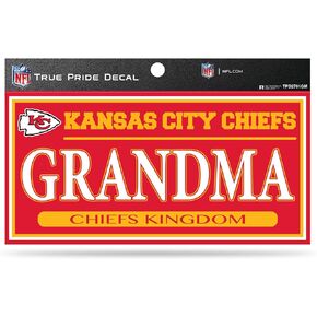 Rico Industries True Pride Family Member Decal, 4 x 6-inches, Kansas City Chiefs