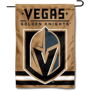 Vegas Golden Knights Gold Double Sided Garden Flag