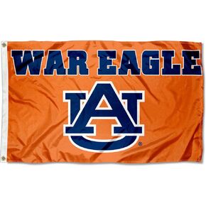 Auburn War Eagle Large College Flag