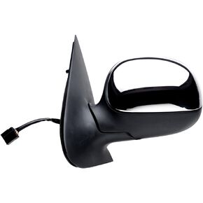 Fit System 61131F Passenger Side Mirror for Ford Expedition/Lincoln Navigator, F150/F250 LD 4 Door Crew Cab, Black, w/o Signal, w/Chrome Cover, Foldaway, Power