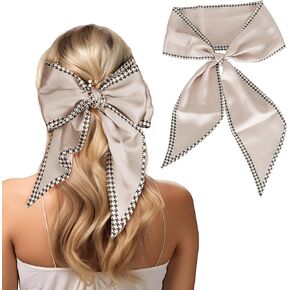 Long Silk Like Head Scarf Women's Fashion-Scarf Bags for Women Handbag Scarfs Band Hair Neck Scarves Fashion Gifts