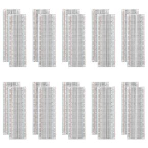 20 Pack Breadboard 830 Point Solderless Prototype PCB Board Kit, Breadboards Protoboard MB-102 for Proto Shield Distribution Connecting Blocks, Arduino DIY Electronics Kit