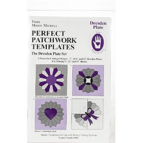 Marti Michell Perfect Patchwork Template-Regular Dresden Plate 4/Pkg Fabric in Kuwait