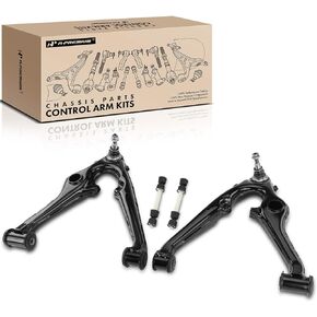 A-Premium Set of 4, Front Lower Control Arm, Sway Bar Link, Compatible with Chevrolet Silverado 1500 14-18, Tahoe & Suburban 15-20, Sierra 1500 14-18, Yukon (XL) 15-20, Escalade (ESV) 15-20