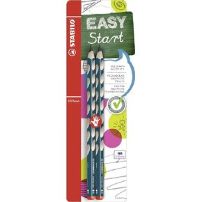 أقلام الكتابة اليدوية STABILO Easygraph - HB - اليد اليمنى - أسطوانة وردية - عبوة من 2