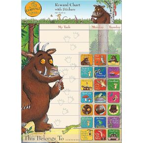 01.70.30.016 The Gruffalo Reward Chart and Sparkly Stickers