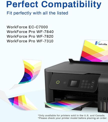 812XL Remanufactured Ink Cartridge Replacement for Epson 812XL Ink Cartridges Combo Pack T812XL 812 T812 for Workforce Pro WF-7820 WF-7840 EC-C7000 Printer (4 Pack) in Saudi Arabia