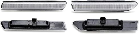 iJDMTOY Clear Lens Amber/Red Full LED Side Marker Light Kit Compatible With 2004-2008 Acura TL, Powered by Total 180-SMD LED, Replace OEM Sidemarker Lamps in Saudi Arabia