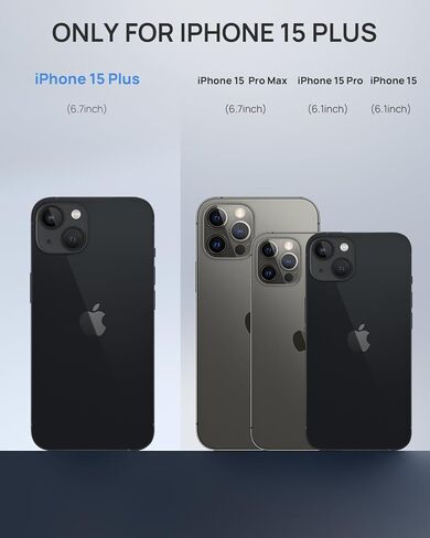 Lanhiem Magnetic for iPhone 15 Pro Max Case, IP68 Waterproof Dustproof Case, [Compatible with Magsafe] [Built-in Screen Protector] Full Body Heavy Duty Rugged Phone Cover 6.7 inch, Black/Clear in Saudi Arabia
