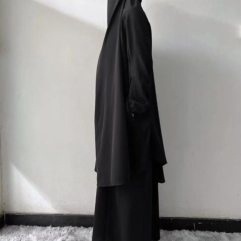 ODIZLI Two Pieces Jilbab and Dress for Muslim Women Long Khimar and Skirt Available for Prayer in Saudi Arabia