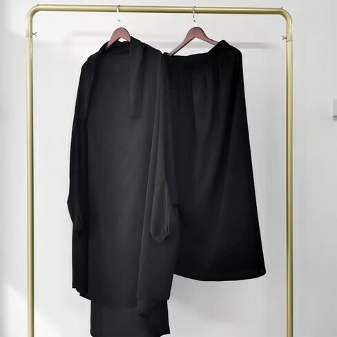 ODIZLI Two Pieces Jilbab and Dress for Muslim Women Long Khimar and Skirt Available for Prayer in Saudi Arabia
