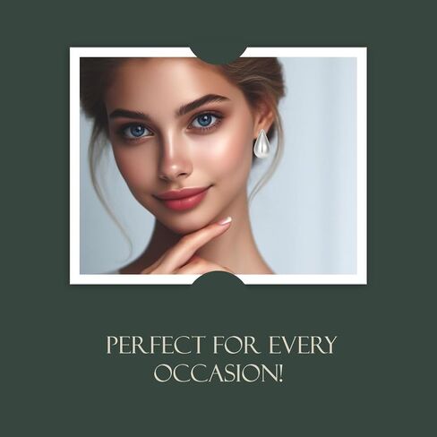 3 Pairs Hoop Earrings Set with Gold and Silver Plated | 18K Gold Plated 26mm Waterdrop Hollow Open Hoops | 14K Gold Plated 30mm Tube Hoops |14mm Huggie Hoops Fashion Jewelry Earrings in Saudi Arabia