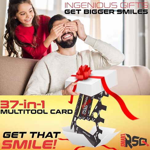 37-in-1 Black Credit Card Multi Tool Gift (1-tool-in-1-set). Wallet Credit Card Size Multitool Men's Gifts for Birthday. Wallet Card Tool Gifts for Dad. Cool Tool Gifts For Men Who Want Nothing in Saudi Arabia