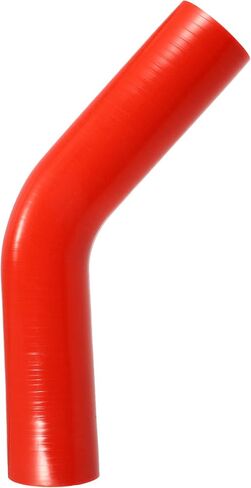 X AUTOHAUX 48mm 1.89" ID 45 Degree Elbow Silicone Reducer Hose Pipe Bend Turbo Water Intercooler Red in Saudi Arabia