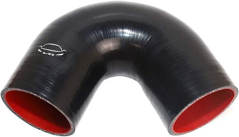 LTI Universal 4-Ply عززت عالية الأداء 2.75 "ID 135 درجة الكوع سيليكون خرطوم مقرنة 70 مم (2.75" أسود) in Saudi Arabia