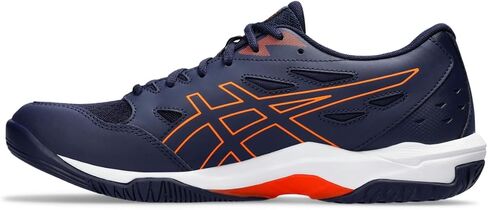ASICS Men's GEL-ROCKET 11 Volleyball Shoes, 9.5, PEACOAT/SHOCKING ORANGE in Saudi Arabia