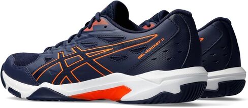 ASICS Men's GEL-ROCKET 11 Volleyball Shoes, 9.5, PEACOAT/SHOCKING ORANGE in Saudi Arabia