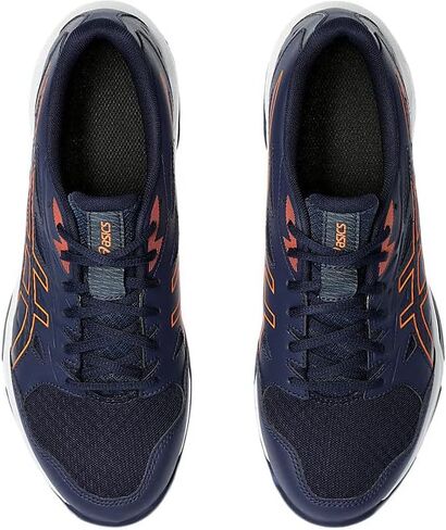 ASICS Men's GEL-ROCKET 11 Volleyball Shoes, 9.5, PEACOAT/SHOCKING ORANGE in Saudi Arabia